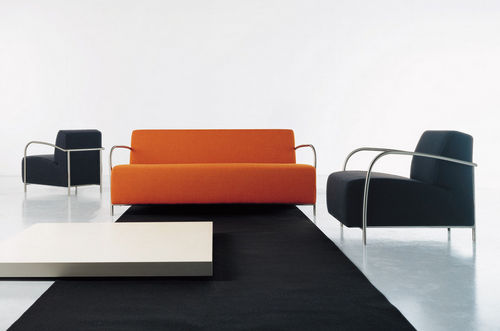 Canapé contemporain - MOON - Carmenes S.L. - en tissu / orange / en acier