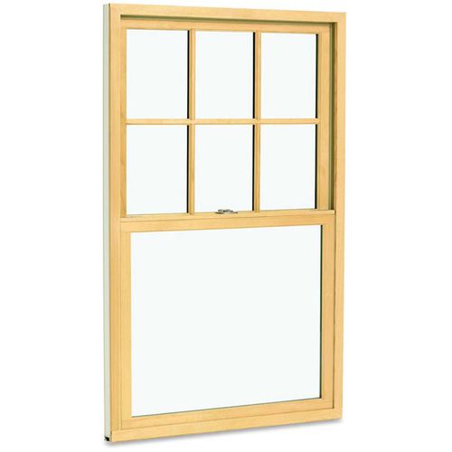 Fenêtre en pin - REPLACEMENT - MARVIN - en fibre de verre / à guillotine / à double vitrage