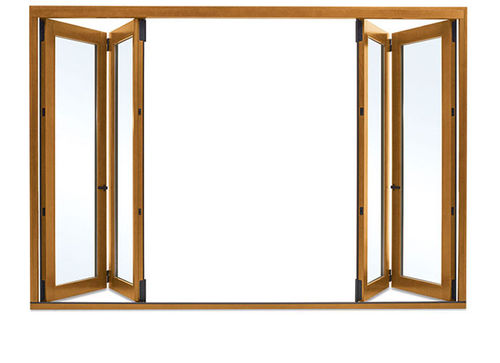 Porte d'intérieur - ULTIMATE BI-FOLD  - MARVIN - en bois / en aluminium / pliante