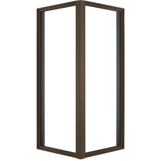 Fenêtre en bois - CORNER - MARVIN - battante / à double vitrage