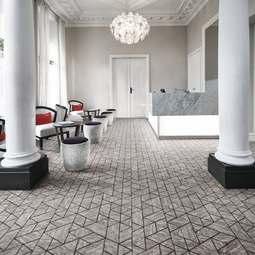 Moquette tuftée - CARRARE - Balsan - en nylon / professionnelle / géométrique