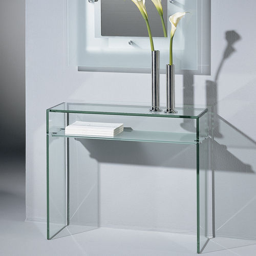 Console contemporaine - ARCADIA - Dreieck GmbH - en verre / rectangulaire / sur mesure