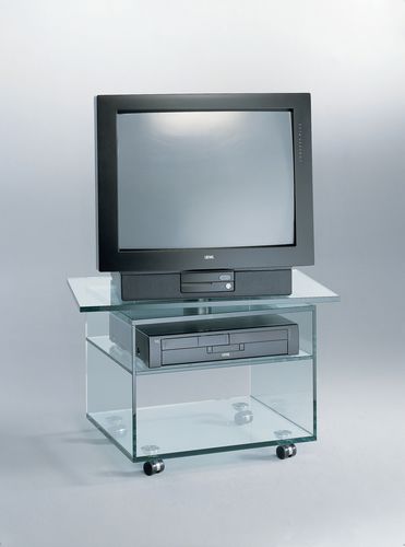 Meuble TV contemporain - DIOGENES - Dreieck GmbH - hi-fi / sur mesure / avec roulettes
