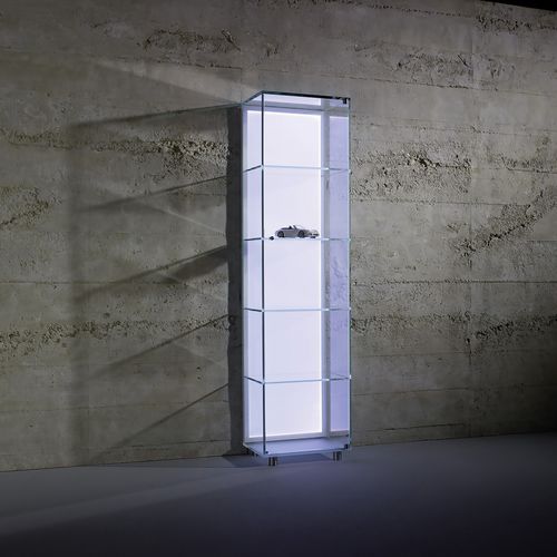 Vitrine contemporaine - SOLUS BACKLIGHT - Dreieck GmbH - en verre / éclairée