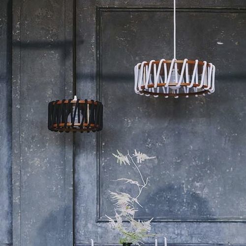 Suspension - Macaron - EMKO - en bois / en corde / contemporaine