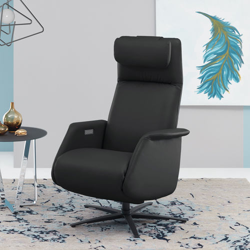 Fauteuil relax contemporain - EM 240 - Erpo Möbelwerk GmbH - en cuir / en tissu / avec repose-pieds