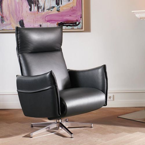 Fauteuil relax contemporain - RE300 - Erpo Möbelwerk GmbH - en cuir / en tissu / en métal