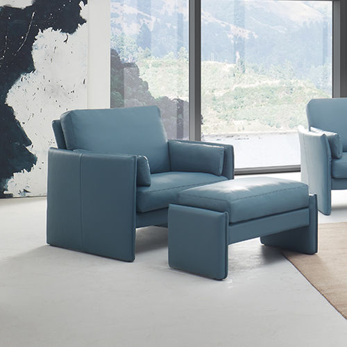 Fauteuil contemporain - SEVILLA - Erpo Möbelwerk GmbH - en cuir / avec repose-pieds / réglable