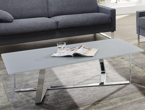 Table basse contemporaine - CT 224.08 - Erpo Möbelwerk GmbH - en verre / avec piètement en métal / rectangulaire