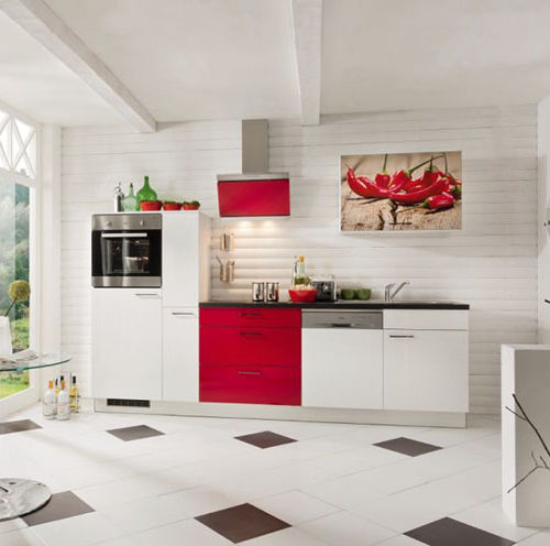 Cuisine contemporaine - STAR - Express Küchen GmbH & Co. KG - en placage de bois / en stratifié / avec îlot