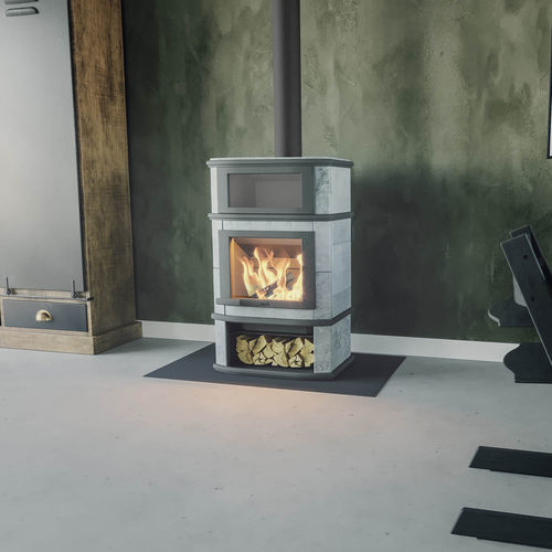 Poêle à bois - Grande Noblès Complet - Altech - 0 - 5 kW / 11 kW / au sol