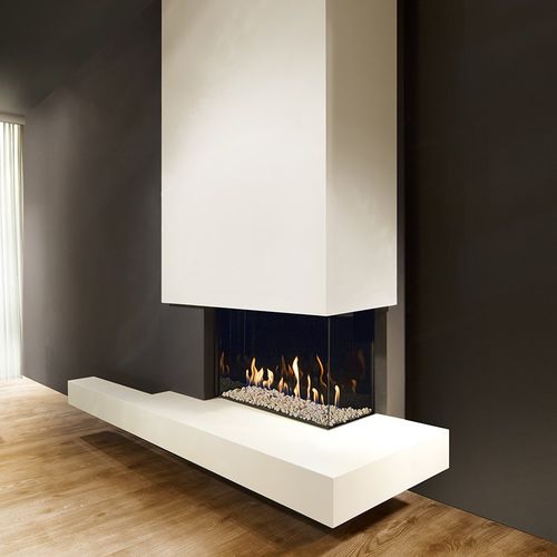 Cheminée à gaz naturel - KALFIRE G65/44C - Kalfire Fireplaces - encastrable / d'angle / à 2 faces