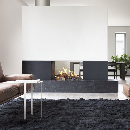 Cheminée à gaz - KALFIRE GP80/54T - Kalfire Fireplaces - à encastrer / double face / à foyer fermé