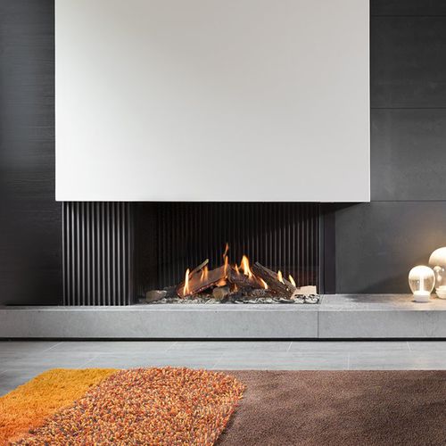 Cheminée à gaz naturel - KALFIRE GP110/55C - Kalfire Fireplaces - à encastrer / d'angle / à 2 faces
