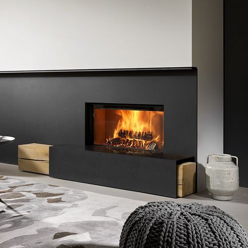 Cheminée à bois - KALFIRE W85/40F - Kalfire Fireplaces - encastrable / adossée / simple face