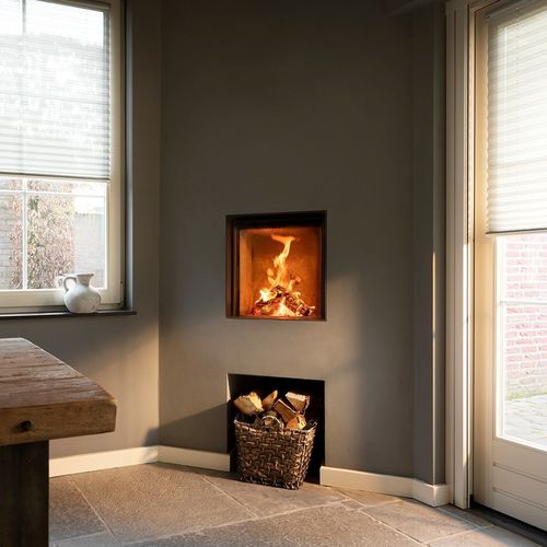 Cheminée à bois - KALFIRE W45/48F - Kalfire Fireplaces - encastrable / adossée / simple face