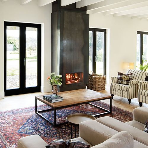 Cheminée à bois - KALFIRE W70/33F - Kalfire Fireplaces - encastrable / simple face / à foyer fermé