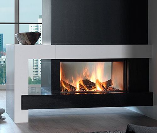 Cheminée à bois - KALFIRE W105/47T - Kalfire Fireplaces - encastrable / centrale / à foyer fermé