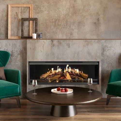 Cheminée holographique - Kalfire E-one 130F - Kalfire Fireplaces - électrique / à encastrer / adossée