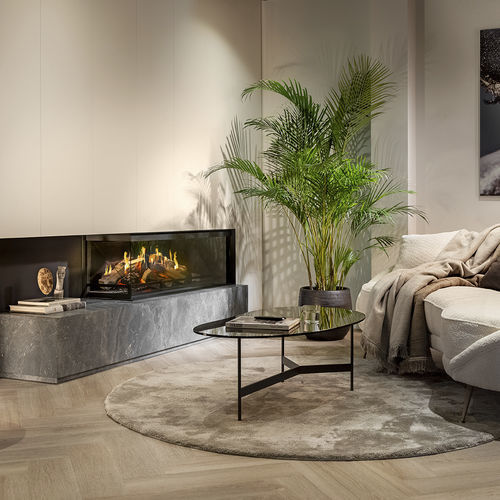 Cheminée holographique - Kalfire E-one 130C - Kalfire Fireplaces - électrique / intégrée / d'angle
