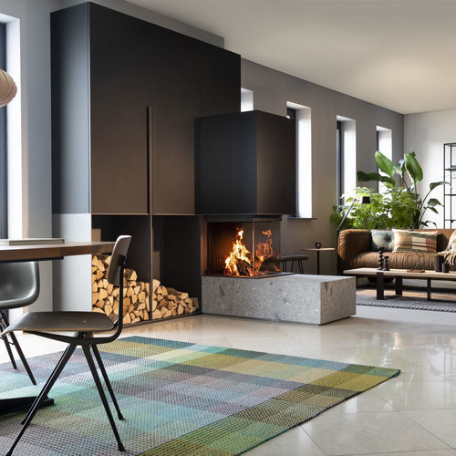 Cheminée à bois - KALFIRE W53/50R - Kalfire Fireplaces - encastrable / sur pied / à 3 faces