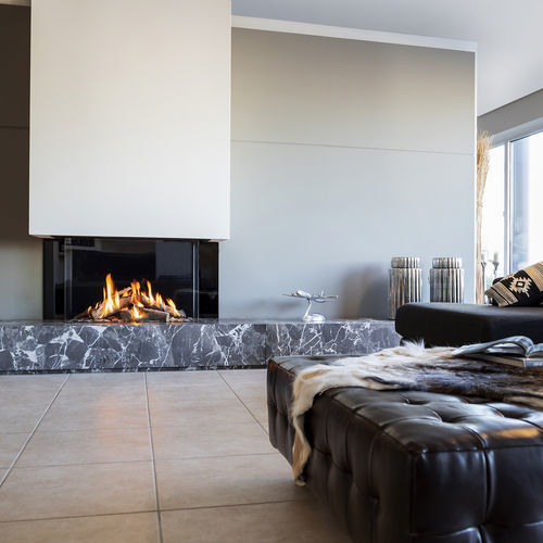 Cheminée à gaz naturel - KALFIRE GP85/55S - Kalfire Fireplaces - à encastrer / à 3 faces / à foyer fermé