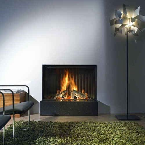 Cheminée à bois - KALFIRE W100/61F - Kalfire Fireplaces - encastrable / simple face / à foyer fermé
