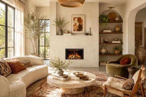 Cheminée électrique - E65/37F - Kalfire Fireplaces - encastrable / simple face / à foyer fermé