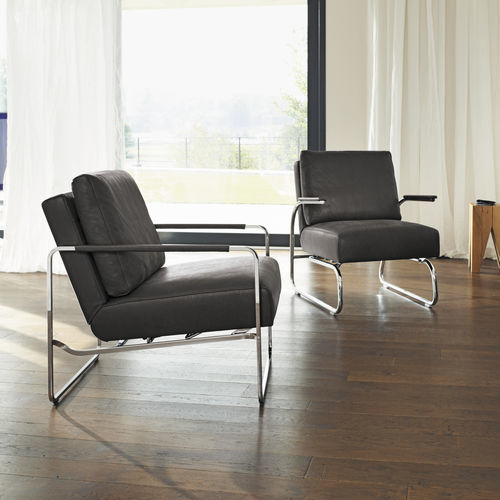 Fauteuil relax contemporain - Gabo - Frank Sitzmöbel GmbH - en tissu / en cuir / en acier