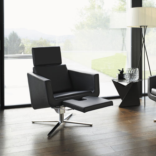 Fauteuil relax contemporain - Pavo - Frank Sitzmöbel GmbH - en tissu / en cuir / avec repose-pieds