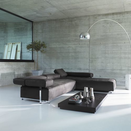 Canapé modulable - Velas - Frank Sitzmöbel GmbH - contemporain / en tissu / en cuir