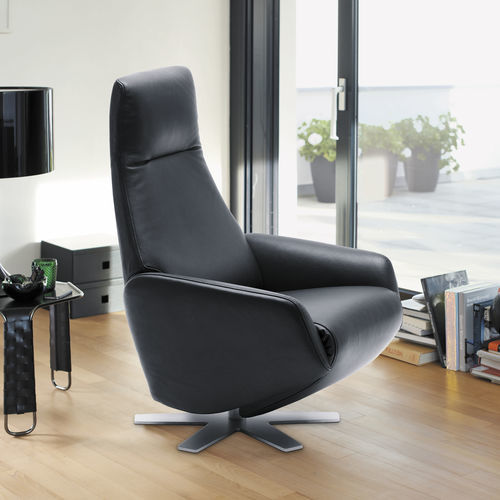 Fauteuil relax contemporain - Skye - Frank Sitzmöbel GmbH - en tissu / en cuir / avec repose-pieds