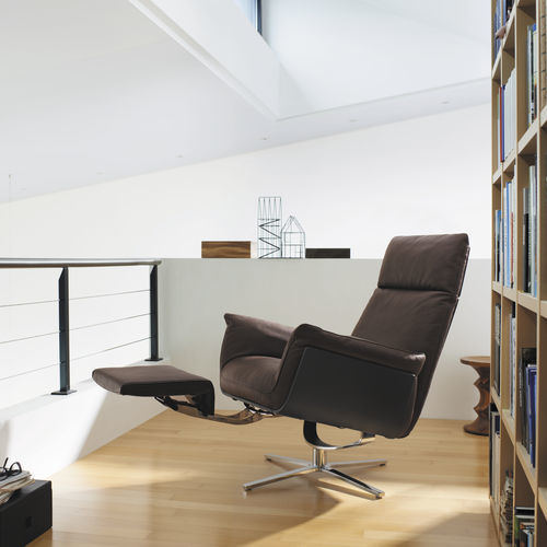 Fauteuil relax contemporain - Shelby - Frank Sitzmöbel GmbH - en tissu / en cuir / avec repose-pieds