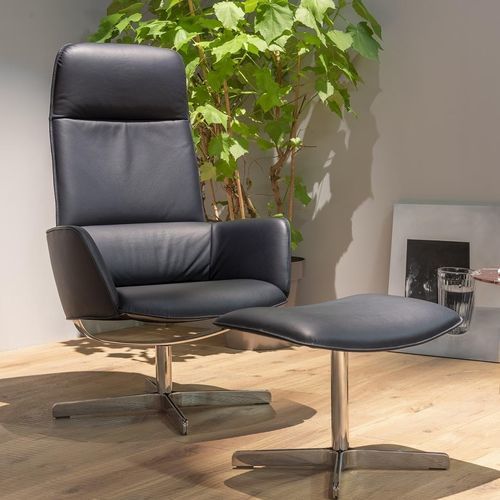 Fauteuil relax contemporain - Rex - Frank Sitzmöbel GmbH - en tissu / en cuir / avec repose-pieds