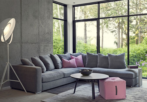Canapé modulable - CUBO NIGHT - Furninova AB - contemporain / en tissu / en cuir