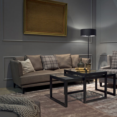 Canapé contemporain - AURA LOW XD 2014 - Furninova AB - en tissu / en cuir / marron