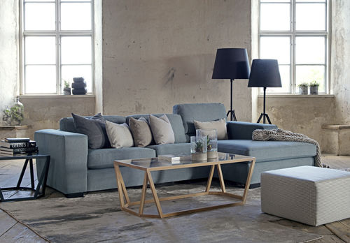 Canapé contemporain - MOVE - Furninova AB - en tissu / en cuir / 3 places