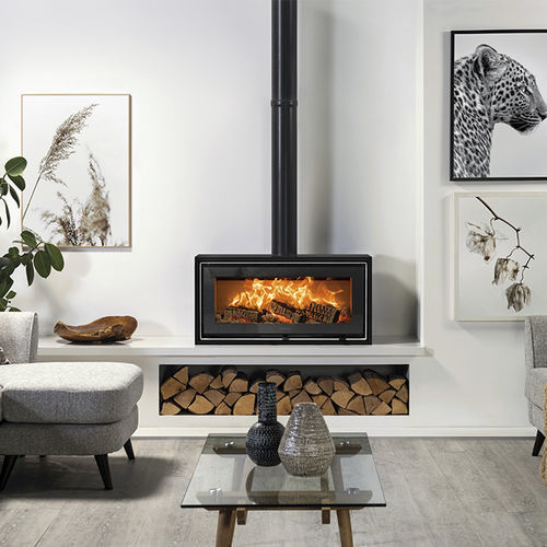 Poêle à bois - Studio Air 2 - STOVAX & GAZCO - 0 - 5 kW / 5 kW - 10 kW / sur pieds