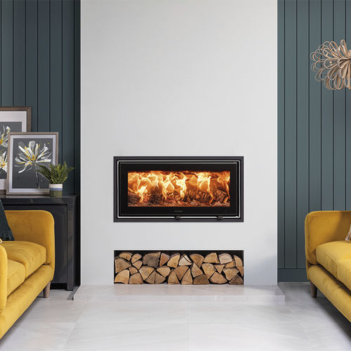 Insert de cheminée à bois - Studio Air Edge+ - STOVAX & GAZCO - en acier / à convection naturelle / rayonnement