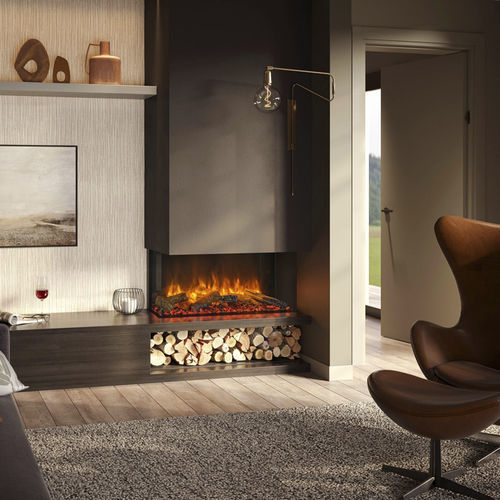 Insert de cheminée à 3 faces - eReflex 85RW - STOVAX & GAZCO - électrique / contemporain / télécommandé