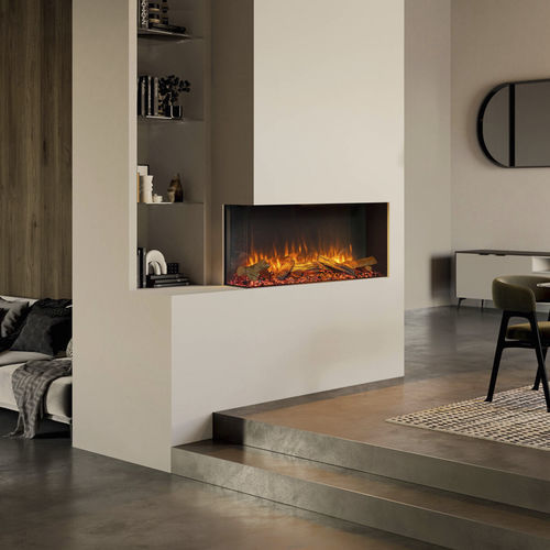 Insert de cheminée d'angle - eReflex 110RW - STOVAX & GAZCO - électrique / contemporain / télécommandé