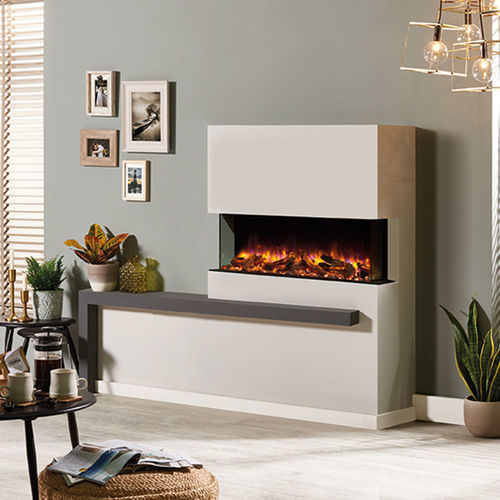 Insert de cheminée d'angle - eReflex 110W - STOVAX & GAZCO - électrique / contemporain / effet flamme