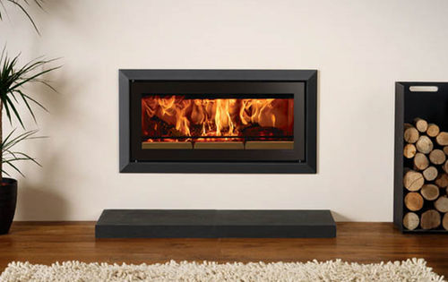 Insert de cheminée à bois - STUDIO BAUHAUS - STOVAX & GAZCO - en acier / à convection forcée / contemporain