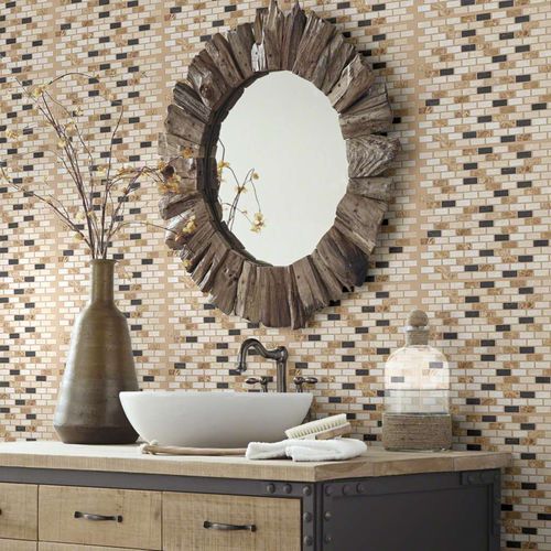 Carrelage en pierre naturelle - BOCA BRICK MOSAIC - Shaw floors - poli / de cuisine / de salle de bain