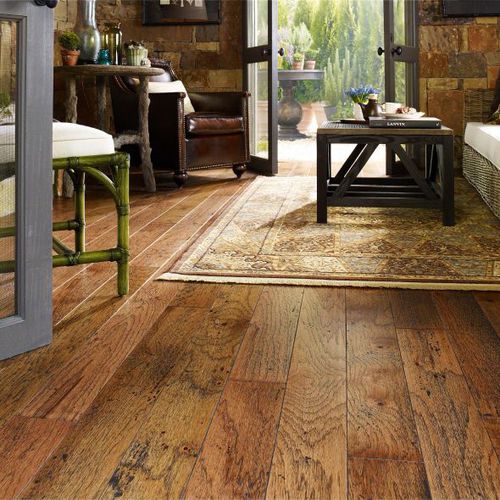 Parquet contrecollé - EPIC PLUS : ALBERMARLE  - Shaw floors - en hickory / mat / à coller