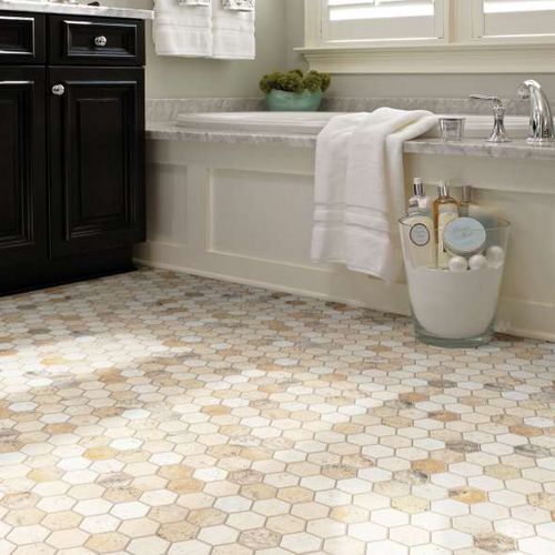 Carrelage en pierre naturelle - BOCA HEXAGON MOSAIC - Shaw floors - poli / d'intérieur / mural