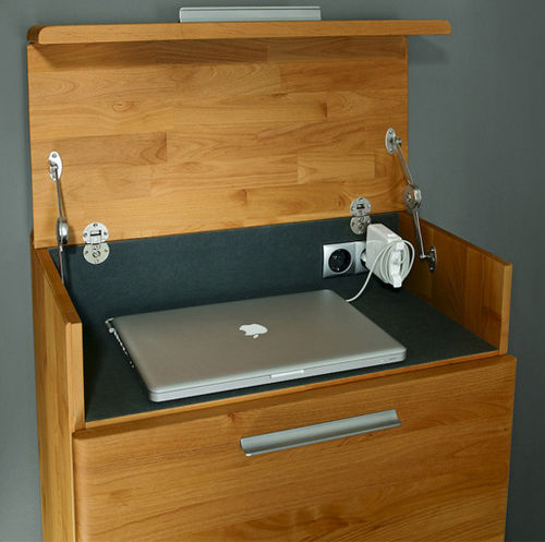 Bureau contemporain - CURVE  - Hartmann Möbelwerke GmbH - en bois / piétement en panneaux