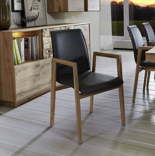 Chaise contemporaine - NILA  - Hartmann Möbelwerke GmbH - d'intérieur / en tissu / en cuir