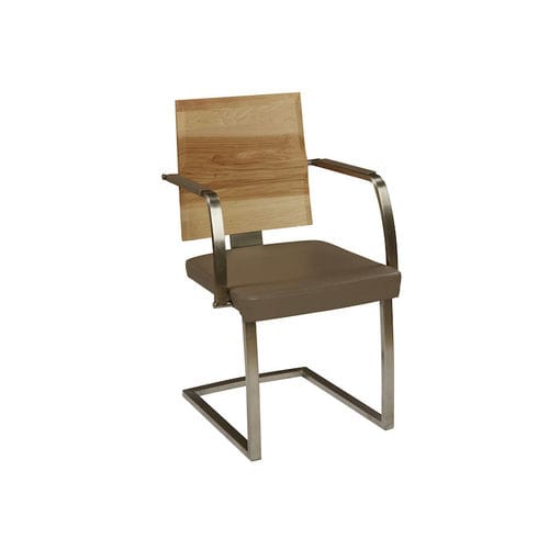 Chaise contemporaine - PECANO  - Hartmann Möbelwerke GmbH - d'intérieur / en chêne / en cuir