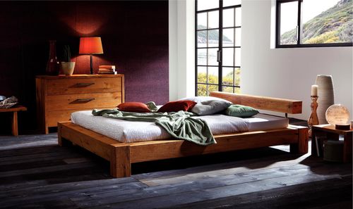 Lit double - WILD BORMIO  - Hasena AG - contemporain / en chêne / en bois huilé